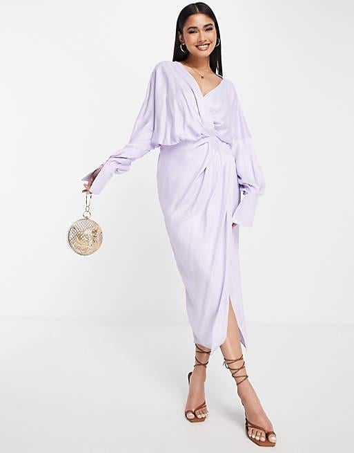 Платье Asos 113539834 р. 34 Сиреневый (4524327810911)