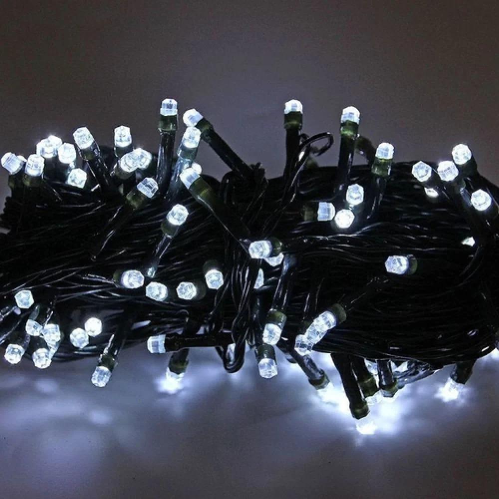 Гирлянда нить кристалл LED 500 Холодный Белый черный провод 1-36,1-56