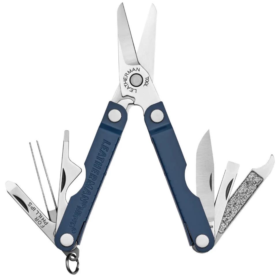 Мультиинструмент Leatherman Micra Navy 10 функций 40,6 мм (833044)