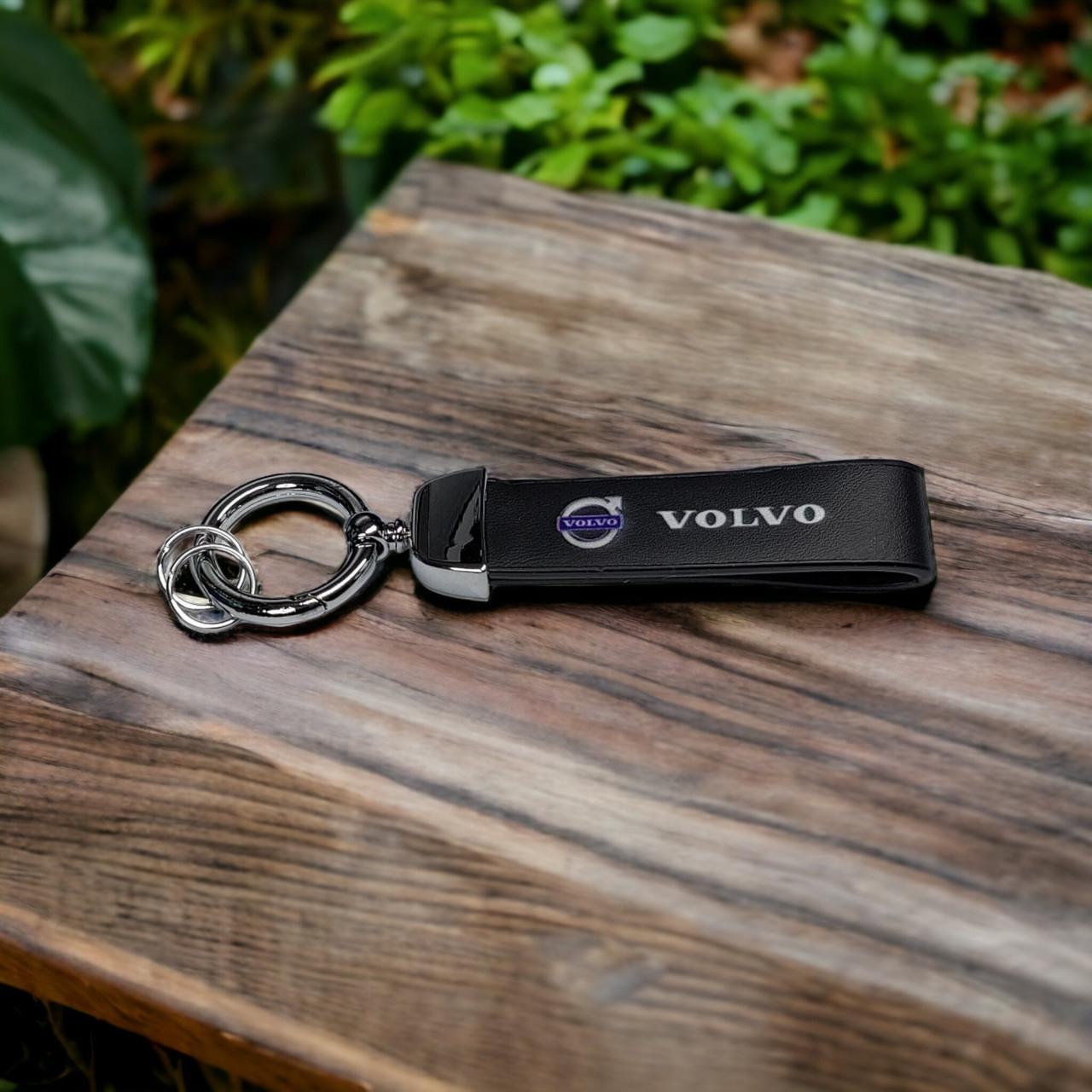 Брелок автомобильный с карабином Volvo экокожа/металл (2022011874)