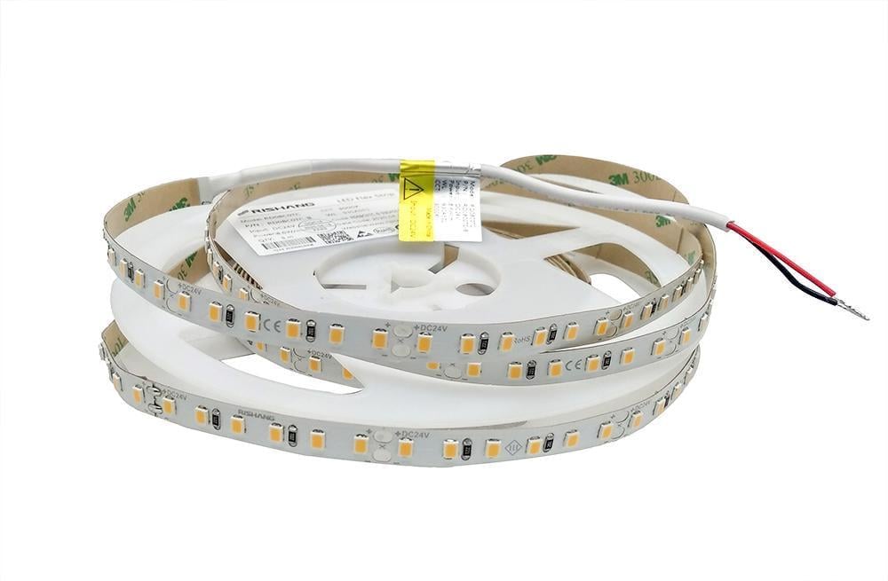 Светодиодная лента 2835-120-IP20-WW-8-24 RD08C0TC-B 3000K CRI90 (16887)