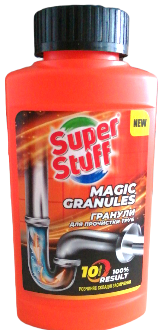 Засіб для прочистки труб Super Stuff у гранулах 200 г (7703) - фото 1