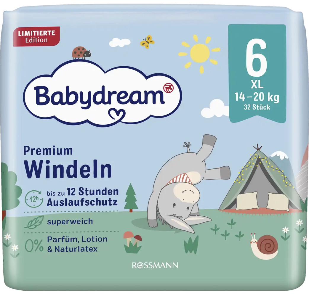 Подгузники Babydream premium 6 14-20 кг 32 шт.