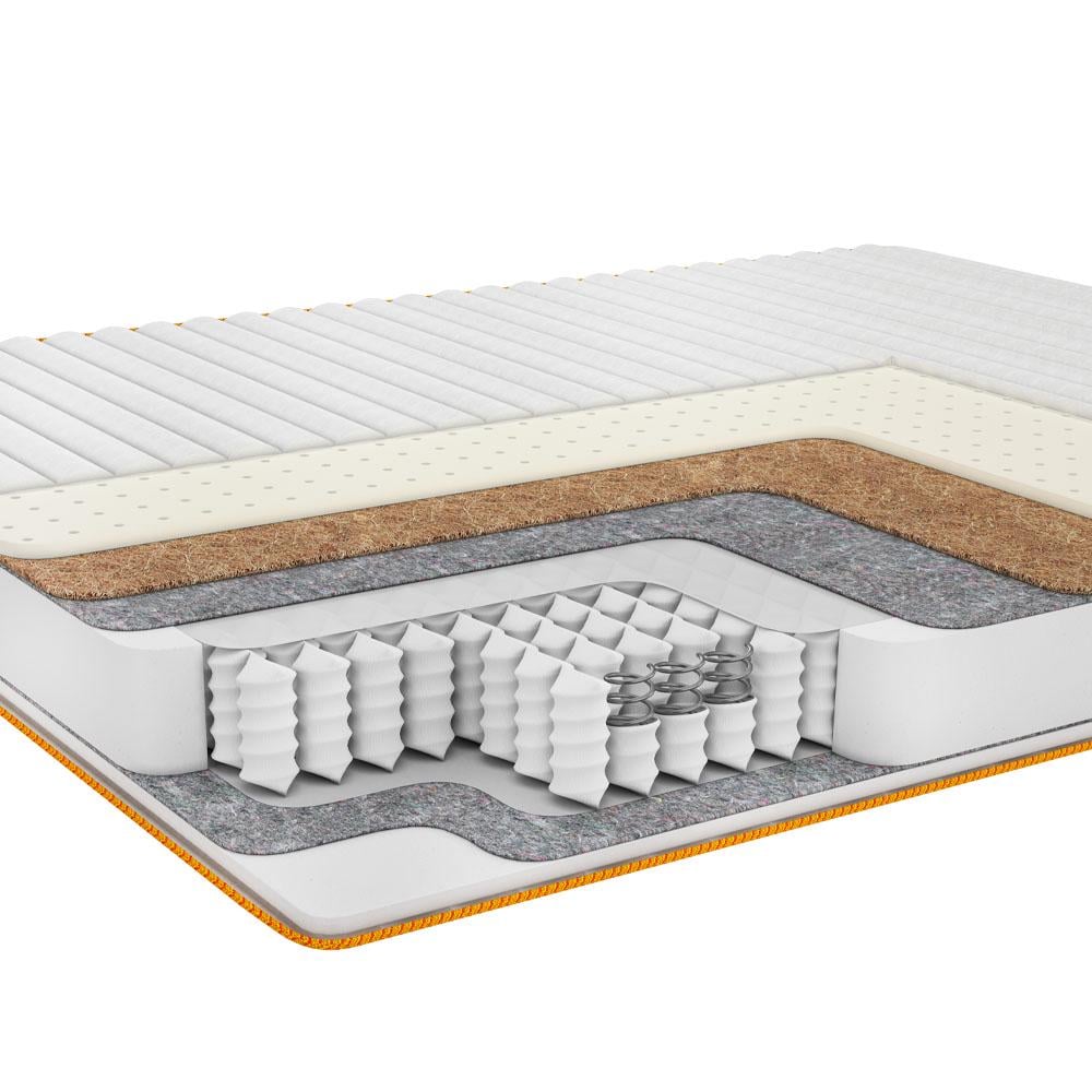 Матрац ортопедичний пружинний Family Sleep Saffron 90x200 см Білий (НФ-00050095) Матрац ортопедичний пружинний Family Sleep Saffron 90x200 см Білий (НФ-00050095)
