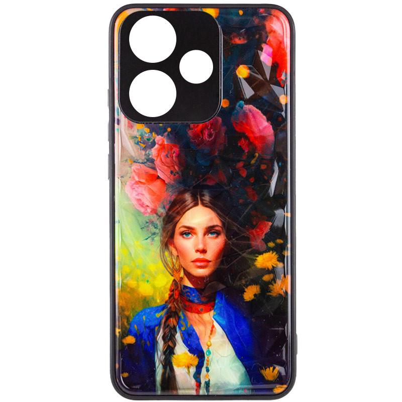 Противоударный TPU+PC чехол Prisma Ladies для Xiaomi Redmi 13 4G / Poco M6 4G Peonies