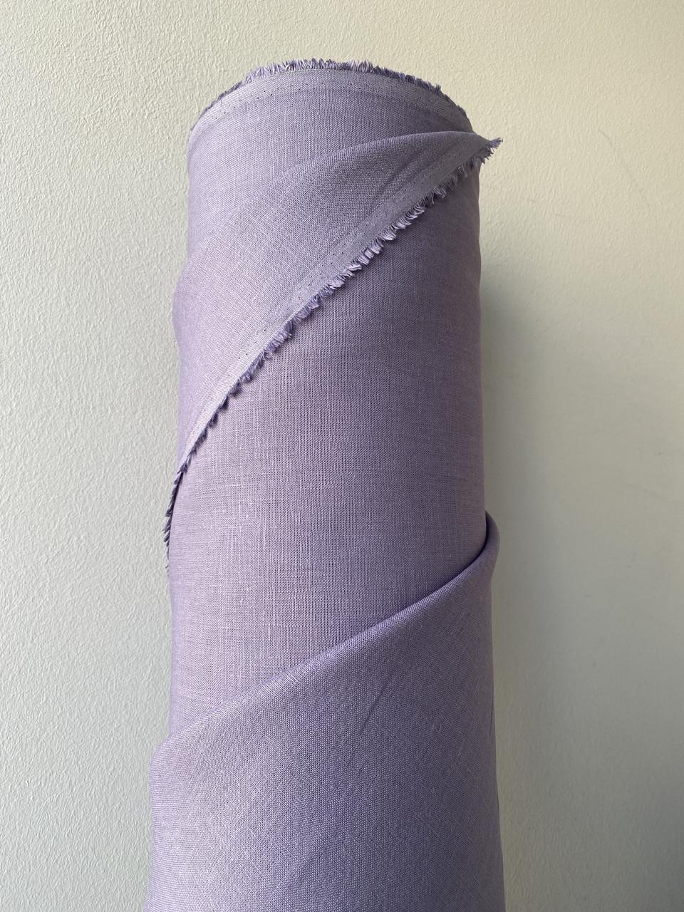 Ткань LINEN PLUS льняная 150 см 420 Фиолетовый