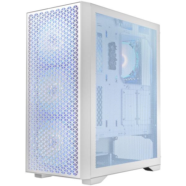 Корпус для компьютера LogicConcept DART PRO Midi-Tower ATX Mesh 4x120 мм ARGB White (AT-DART-PRO-ARGB-20) - фото 2