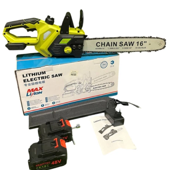 Пила аккумуляторная 4Max 48V 6 Ah бесщеточная Желтый (31269259)