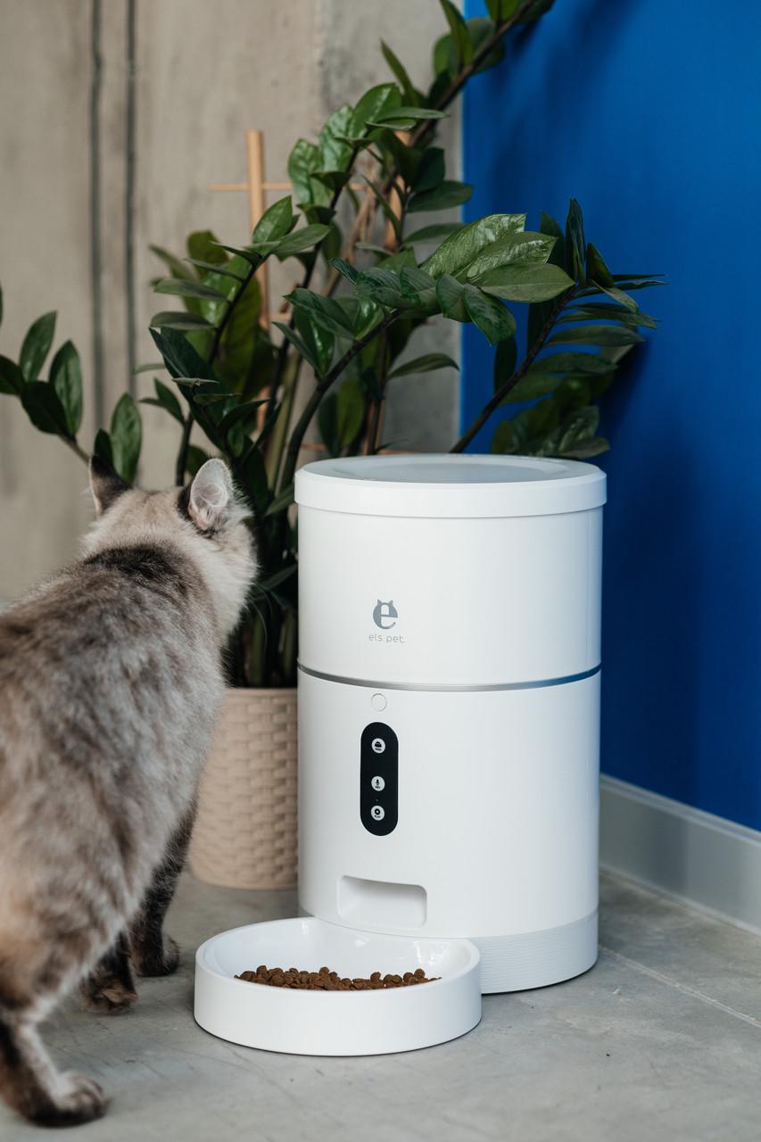 Кормушка автоматическая для кошек и собак ELS PET 4 л c Wi-Fi Белый (1345841925) - фото 6 Кормушка автоматическая для кошек и собак ELS PET 4 л c Wi-Fi Белый (1345841925) - фото 6