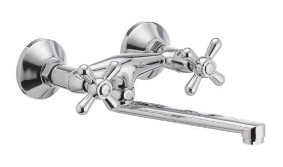 Смеситель для кухни настенный Haiba Dominox Chr-361 (000045771) Смеситель для кухни настенный Haiba Dominox Chr-361 (000045771)