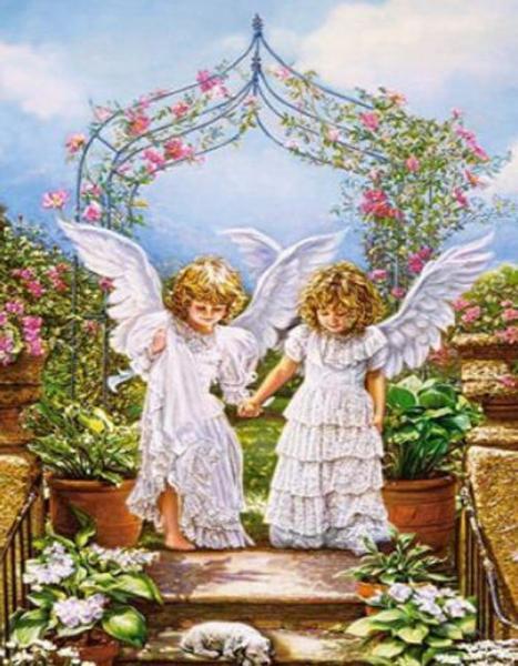 Картина по номерам Josef Otten Ангелы Ангелочки 40х50 см в термопакете (5132Y_O-mt)