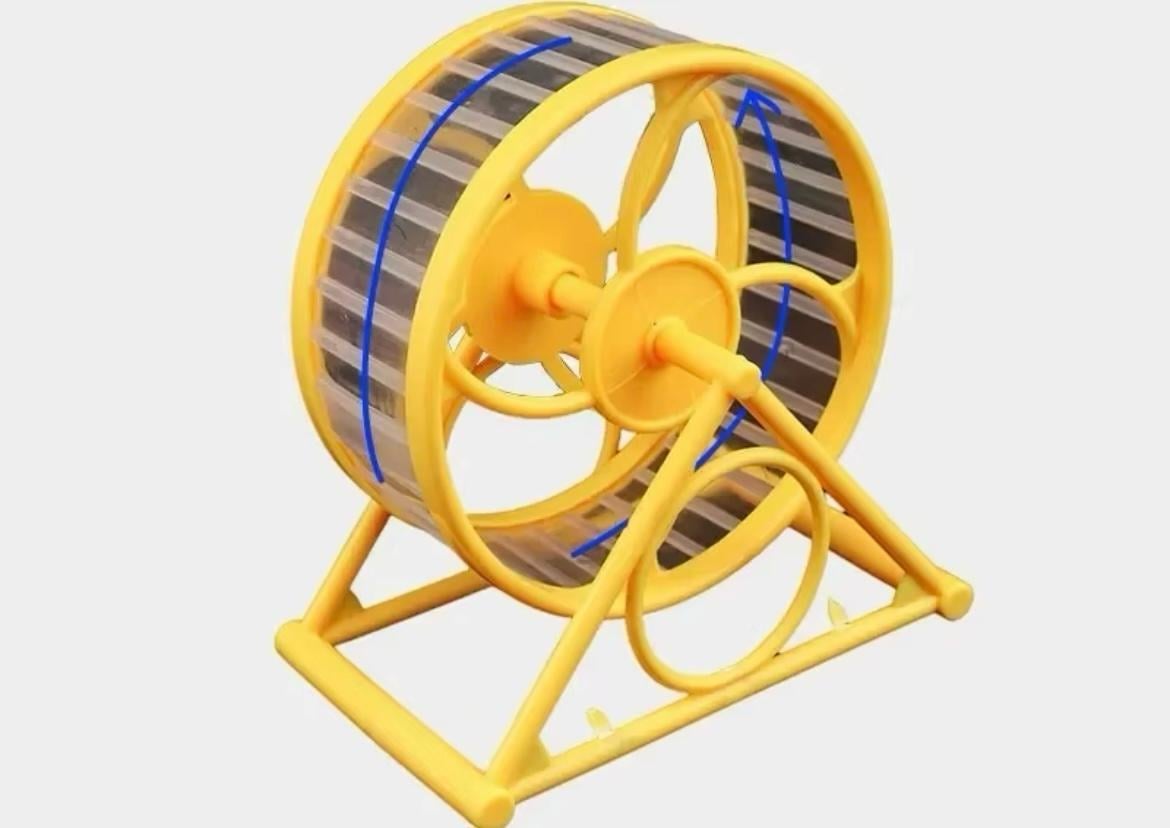 Колесо тренажер для хом'яків 14 см Yellow (29875638) - фото 6