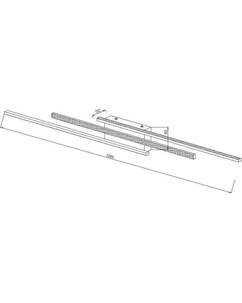 Люстра Reality 639603-30 Amaroo Led 3x8W 4000K 2400Lm IP20 (15303854) - фото 2