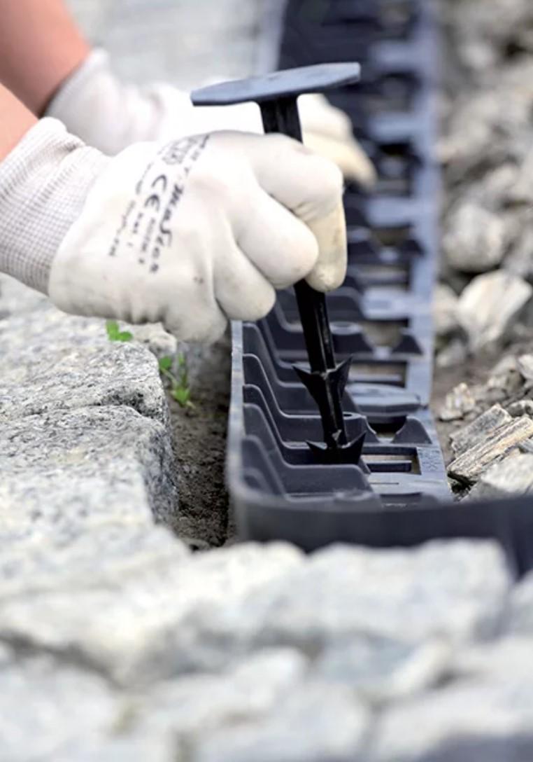 Бордюр садовий Prosperplast Border 1057 8 м Чорний (IB1057-S411) - фото 2