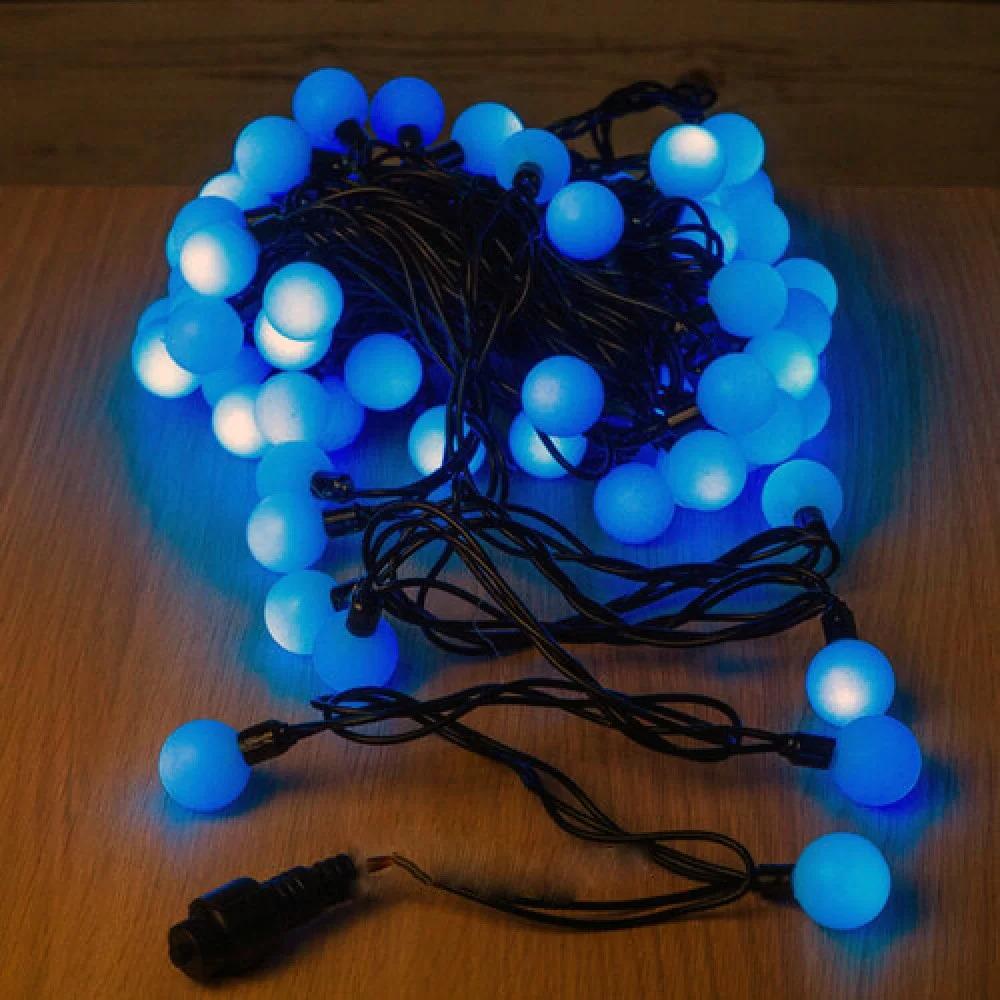 Гирлянда Шарики LED 28 Ø 23 мм Синий (1-90)