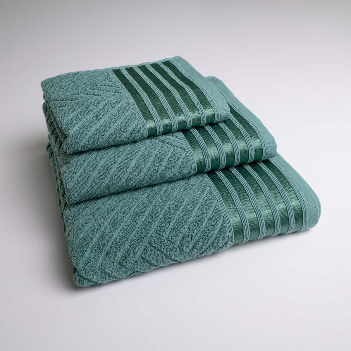 Набор махровых полотенец GM Textile SOFT 40х70/50х90/70х140 см 500 г/м2 3 шт. Бирюзовый (rms500-k3-turqu)