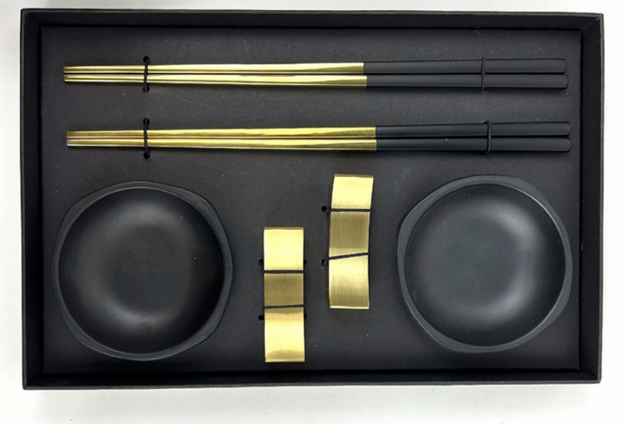 Набор посуды для суши и роллов подарочный многоразовый в китайском стиле