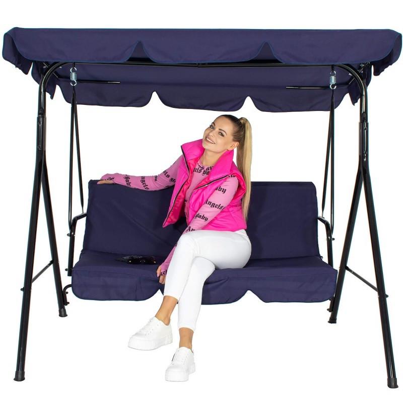 Садовые качели Just Garden Relax трехместная Синий (2661693894) - фото 4 Садовые качели Just Garden Relax трехместная Синий (2661693894) - фото 4