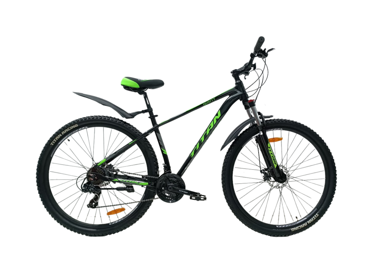 Велосипед Titan Giant 30,5" 18" Черный/Неоновый зеленый (2437703943)