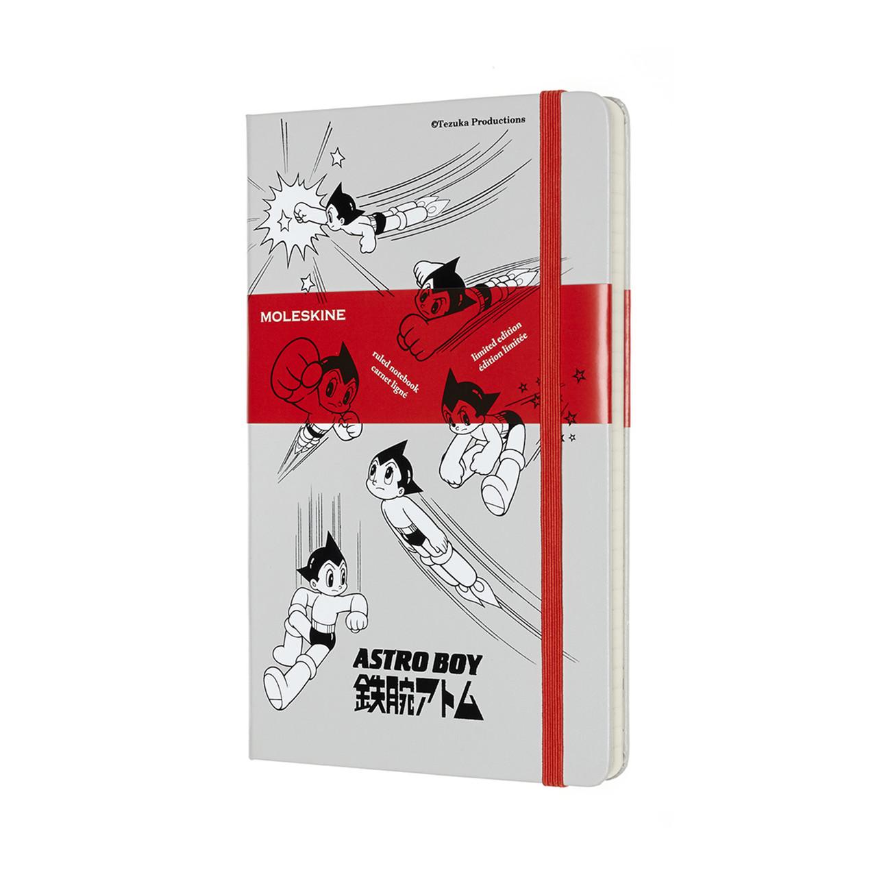 Блокнот Moleskine Limited Astro Boy середній 13х21 см 240 сторінок в лінійку Світло-сірий (8058647621197)