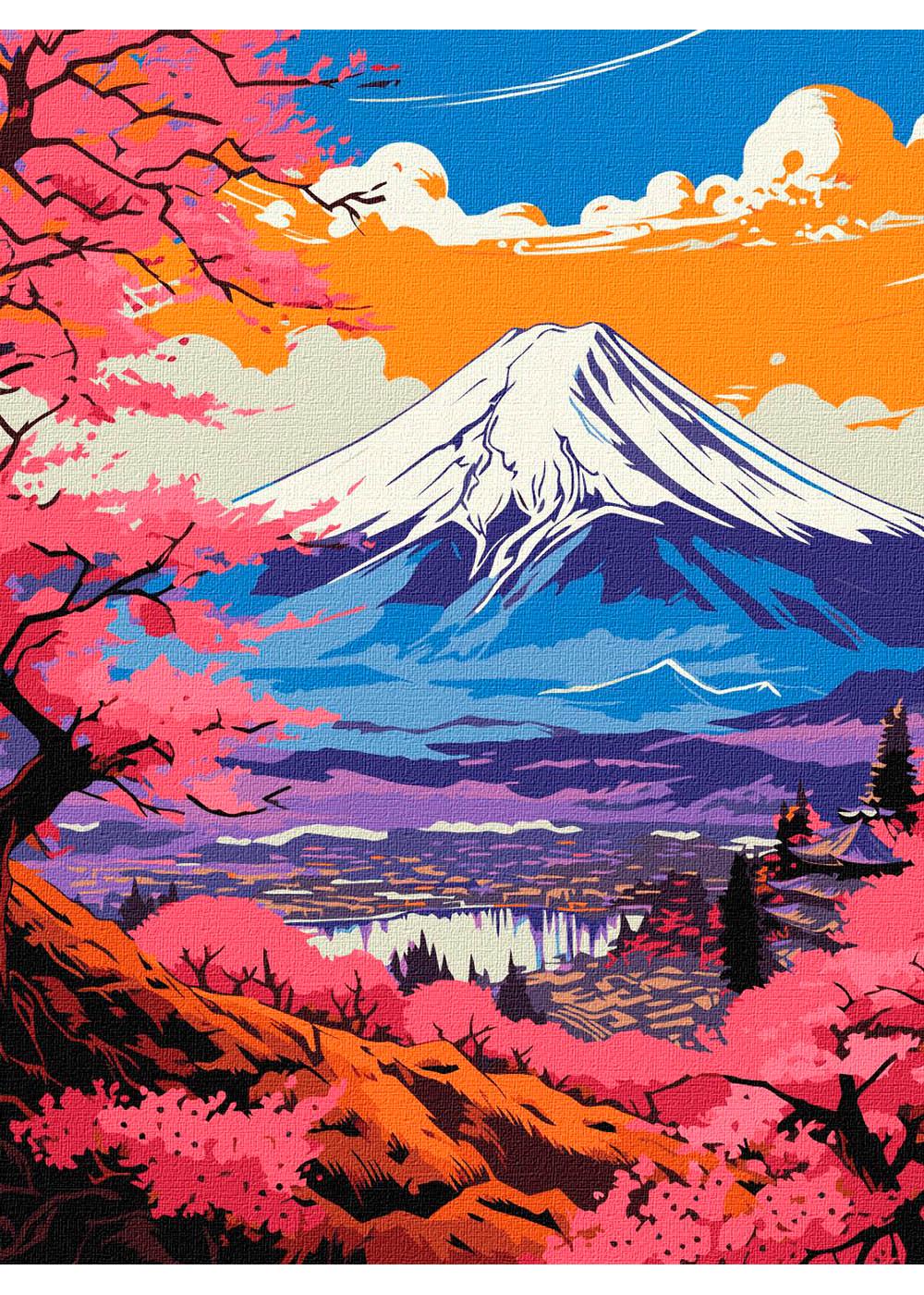 Картина по номерам Ideyka Волшебная Фудзи 30х40 см (KHO2900)