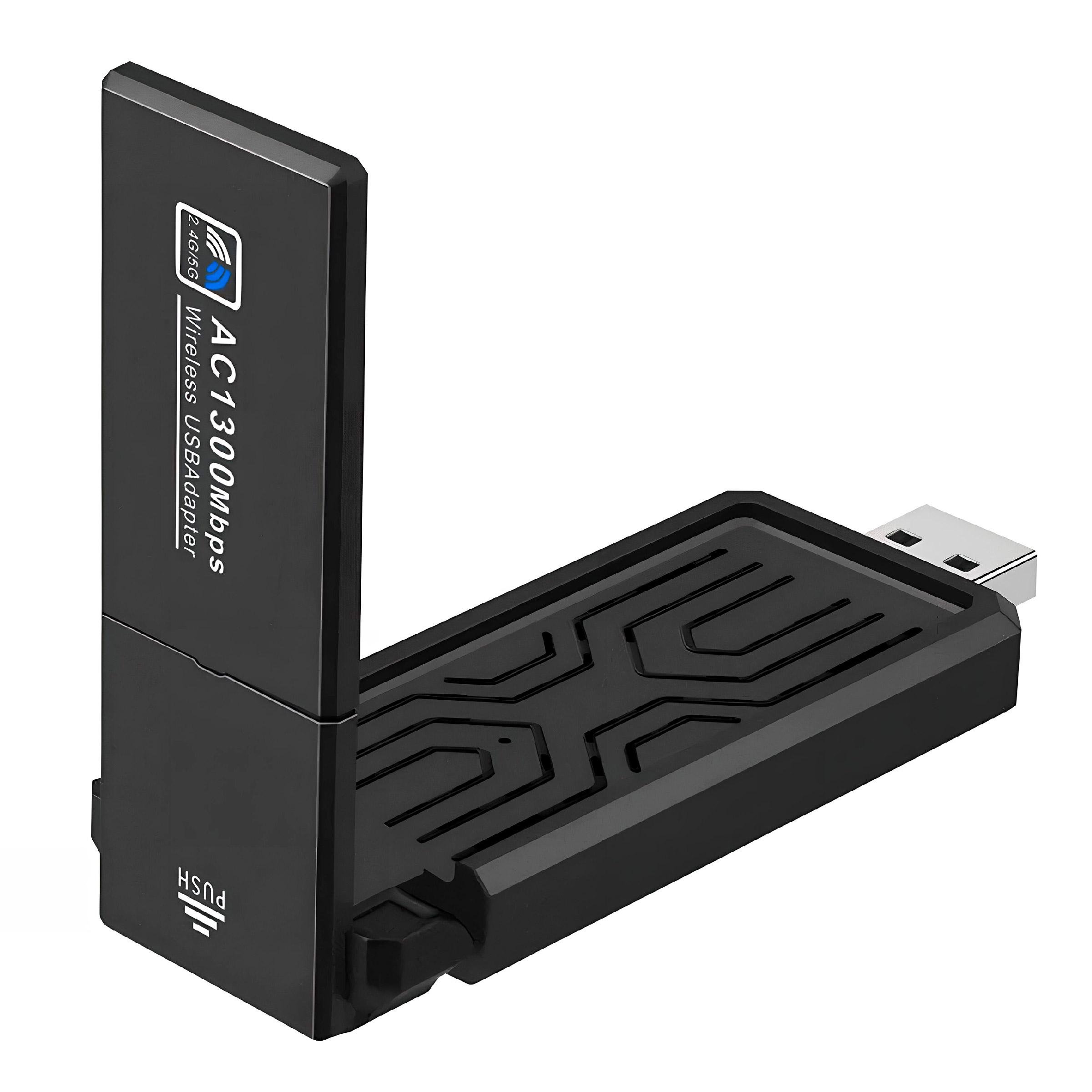 Адаптер бездротовий Wi-Fi Kayfovo WA-1300 USB 3.0 2.4G/5G 1300 Мбіт/с AX1300M Wifi ресивер (29047)