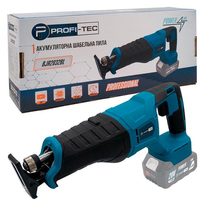 Пила шабельна акумуляторна PROFI-TEC BJR2032BL 20V Professional без акумуляторів та зарядного пристрою (005915)