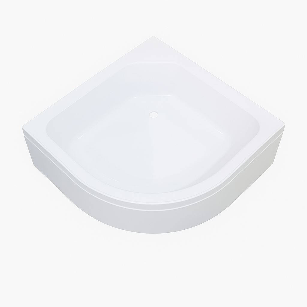 Душевой поддон KO&PO CLASSIC полукруглый акриловый 90х90х40 см (C10313) - фото 2