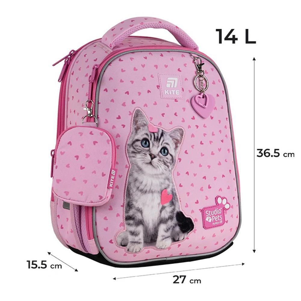 Шкільний набір KITE Studio Pets рюкзак/пенал/сумка для взуття (SET_SP25-555S-1) - фото 5 Шкільний набір KITE Studio Pets рюкзак/пенал/сумка для взуття (SET_SP25-555S-1) - фото 5