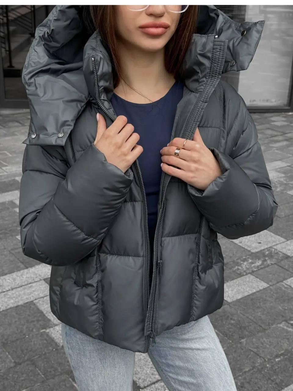 Пуховик жіночий зимовий D&V Coture DV-009 р. 46 Фісташковий (29175893) - фото 3 Пуховик жіночий зимовий D&V Coture DV-009 р. 46 Фісташковий (29175893) - фото 3