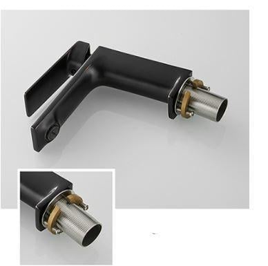 Одинважільний змішувач для умивальника кран латунь WanFan для ванної кімнати Чорний - фото 4