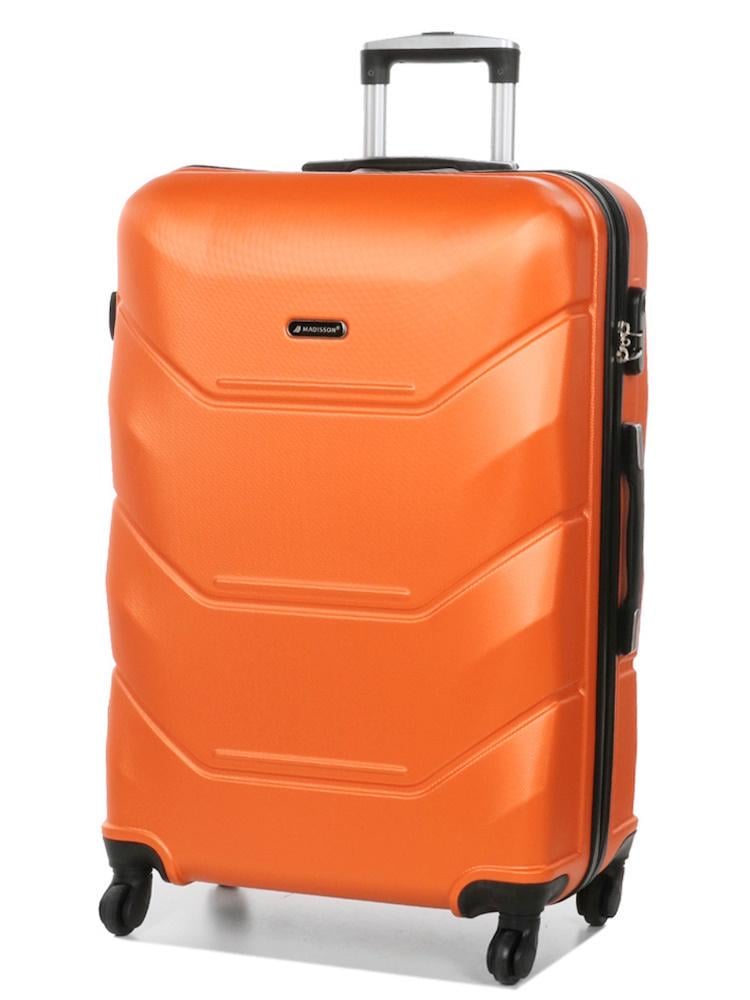 Валіза велика Madisson Snowball 32303 L пластикова 105 л Помаранчевий