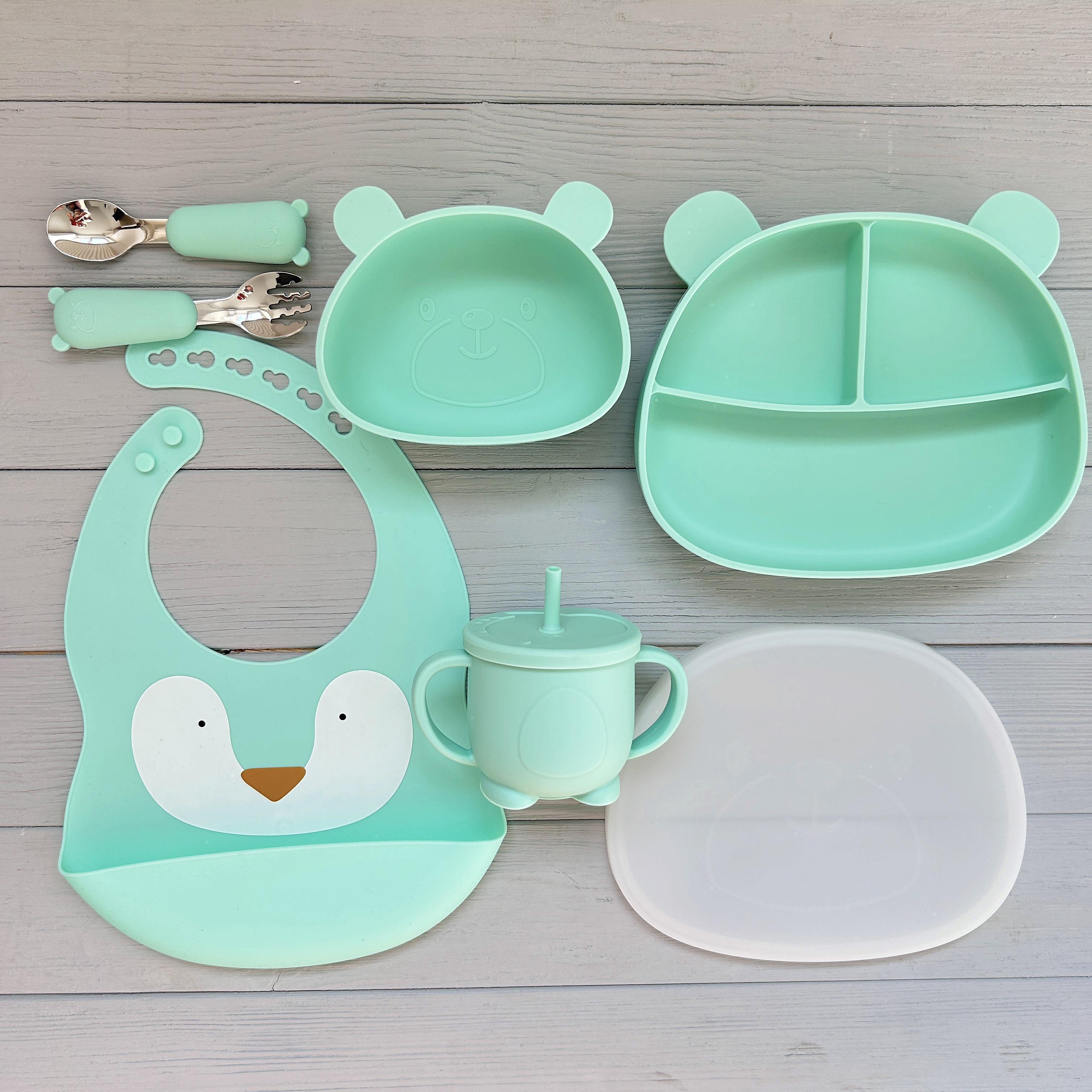 Дитячий посуд для годування Ведмедики BPR img_e5052 М'ятний (65886)