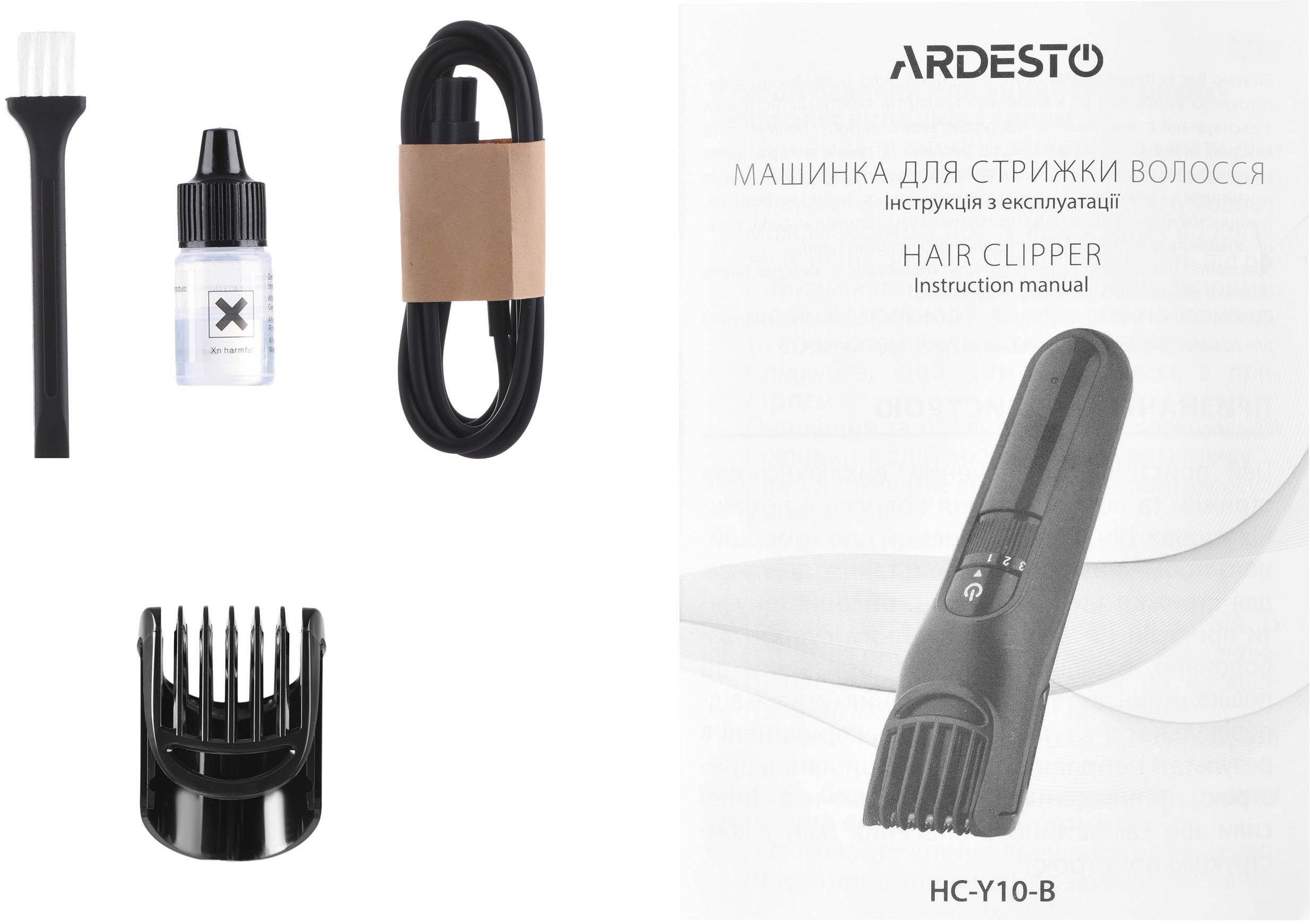 Машинка для стрижки Ardesto HC-Y10-B - фото 7