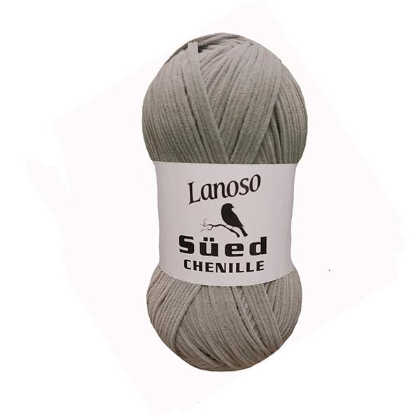 Пряжа Lanoso Sued Chenille 951 светло-серый (3275)