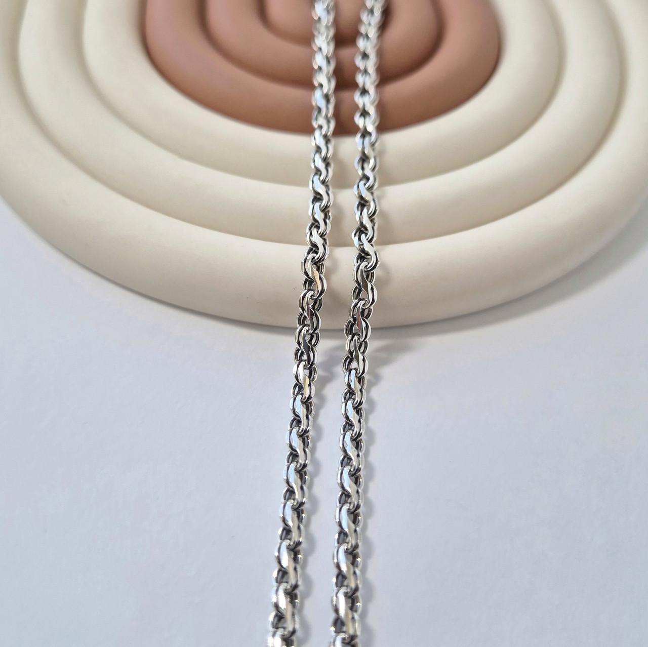 Цепочка черненая Ручей серебро 925 пробы 13,10 г 50 см (л15)