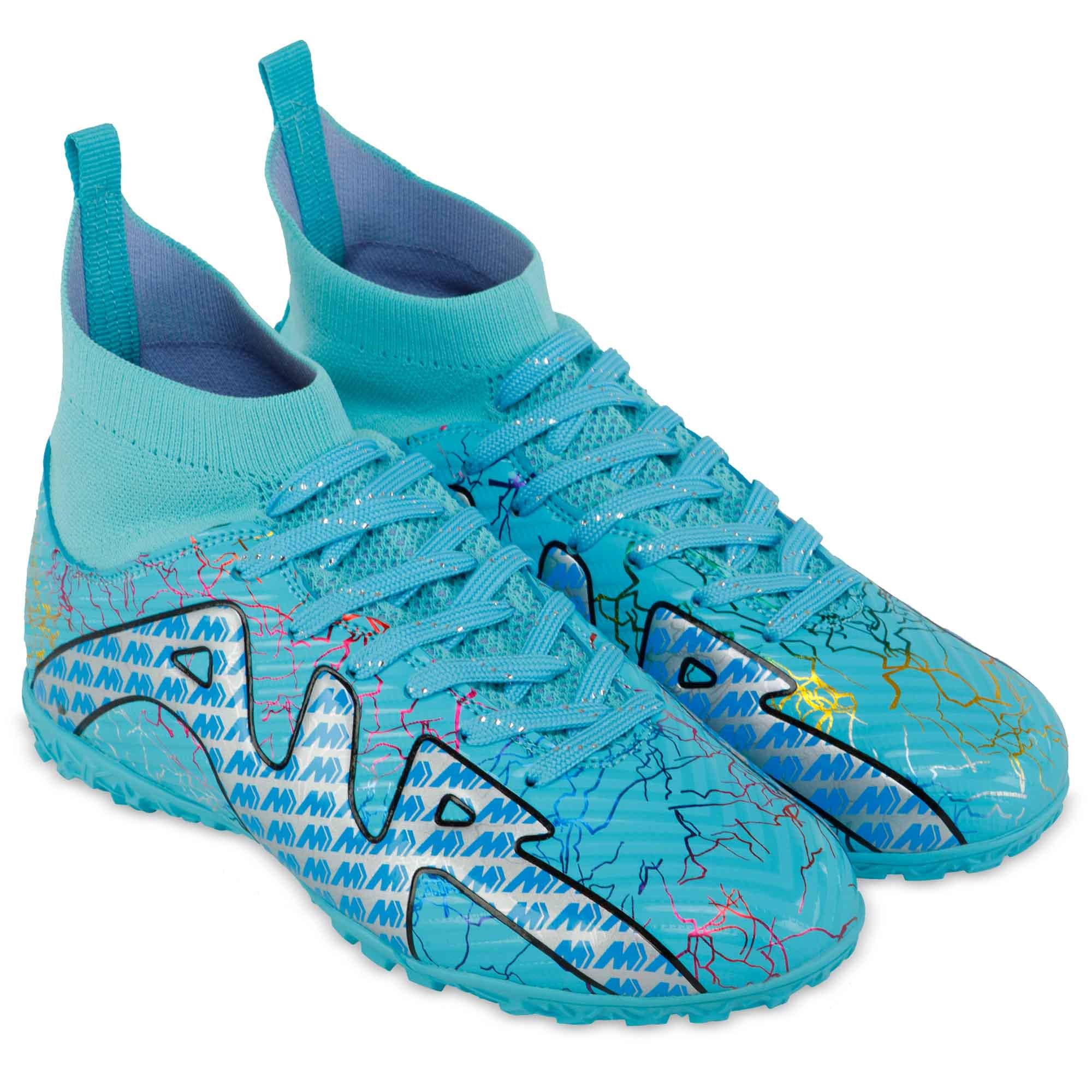 Сороконіжки футбольні S-LieNiao CK15-1-35-39-2 р. 35 Бірюзовий/Синій/Срібний - фото 3 Сороконіжки футбольні S-LieNiao CK15-1-35-39-2 р. 35 Бірюзовий/Синій/Срібний - фото 3