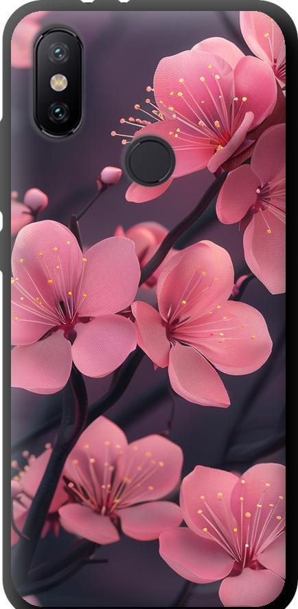 Чехол на Xiaomi Mi A2 Пурпурная сакура (6075b-1481-42517)