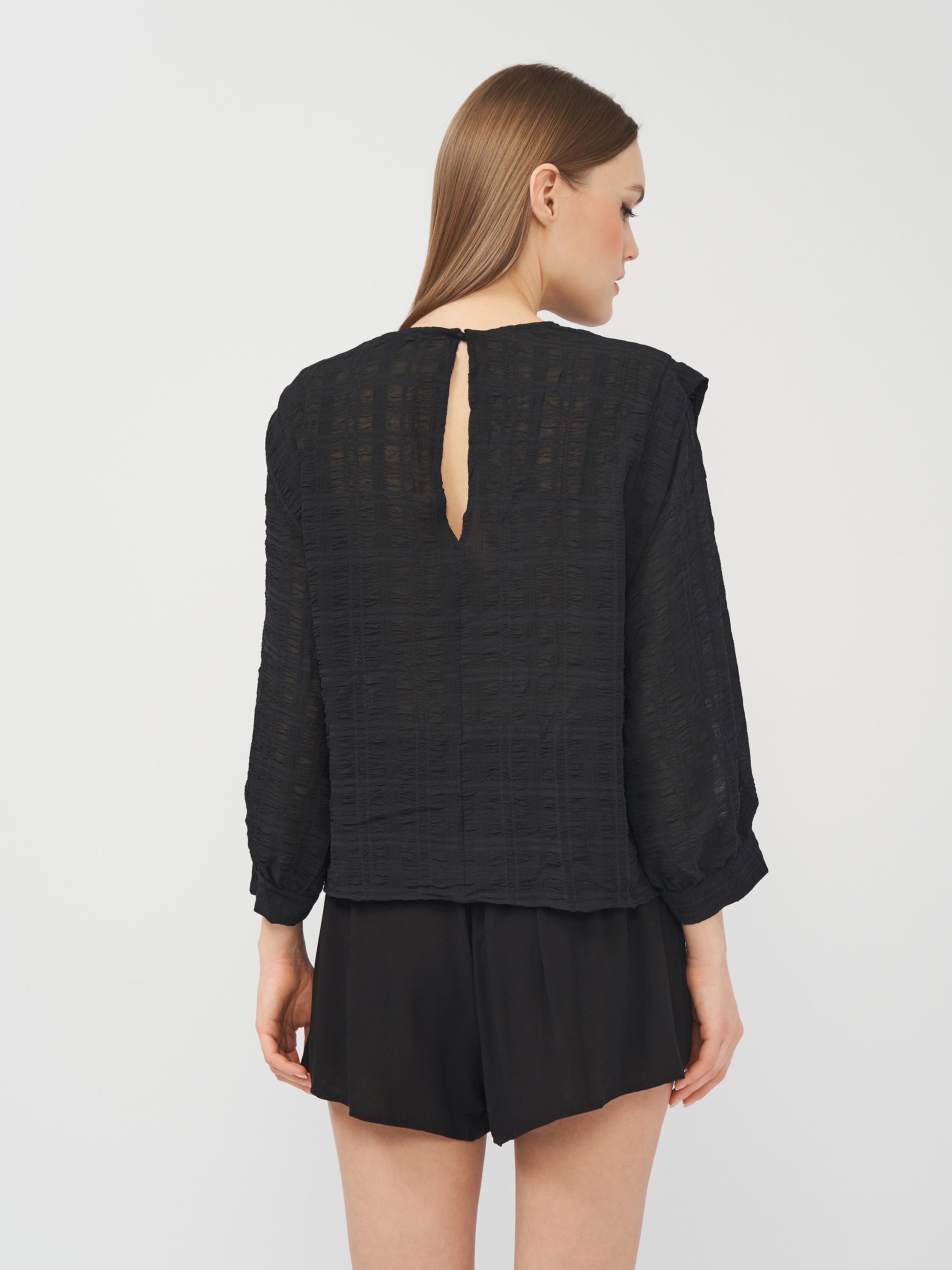 Блуза M Черный (9749863abr) - фото 2 Блуза M Черный (9749863abr) - фото 2