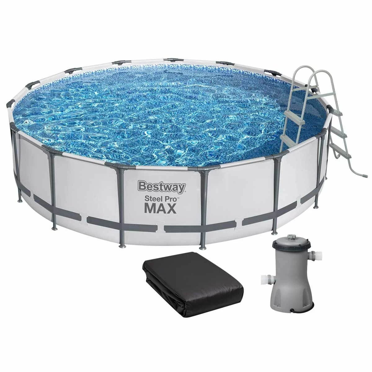 ᐉ Бассейн каркасный Bestway 56488 с картриджным фильтром тентом и ...
