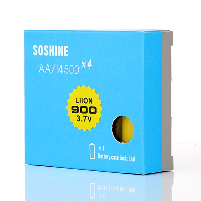 Акумулятор Soshine 14500/AA Li-Ion 14500-3,7-900 900 mAh 1,8A 4,2/3,7/2,8V Black (25993669) - фото 8 Акумулятор Soshine 14500/AA Li-Ion 14500-3,7-900 900 mAh 1,8A 4,2/3,7/2,8V Black (25993669) - фото 8