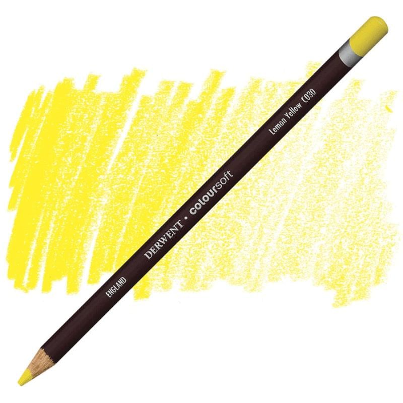 Олівець кольоровий Derwent Coloursoft С030 Жовтий лимон (700955)