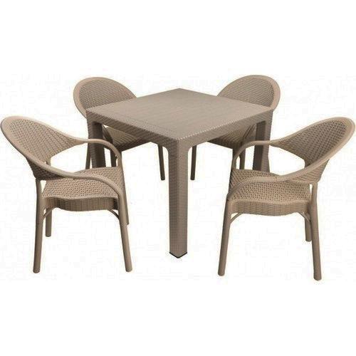 Комплект мебели садовой стул София 4 шт. со столом Олаф капучино (26248731)