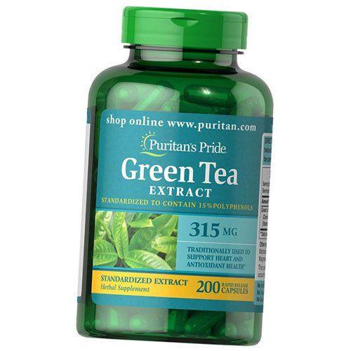 Екстракт зеленого чаю Green Tea Standardized Extract 315 Puritan's Pride 100 капс. (71367046)