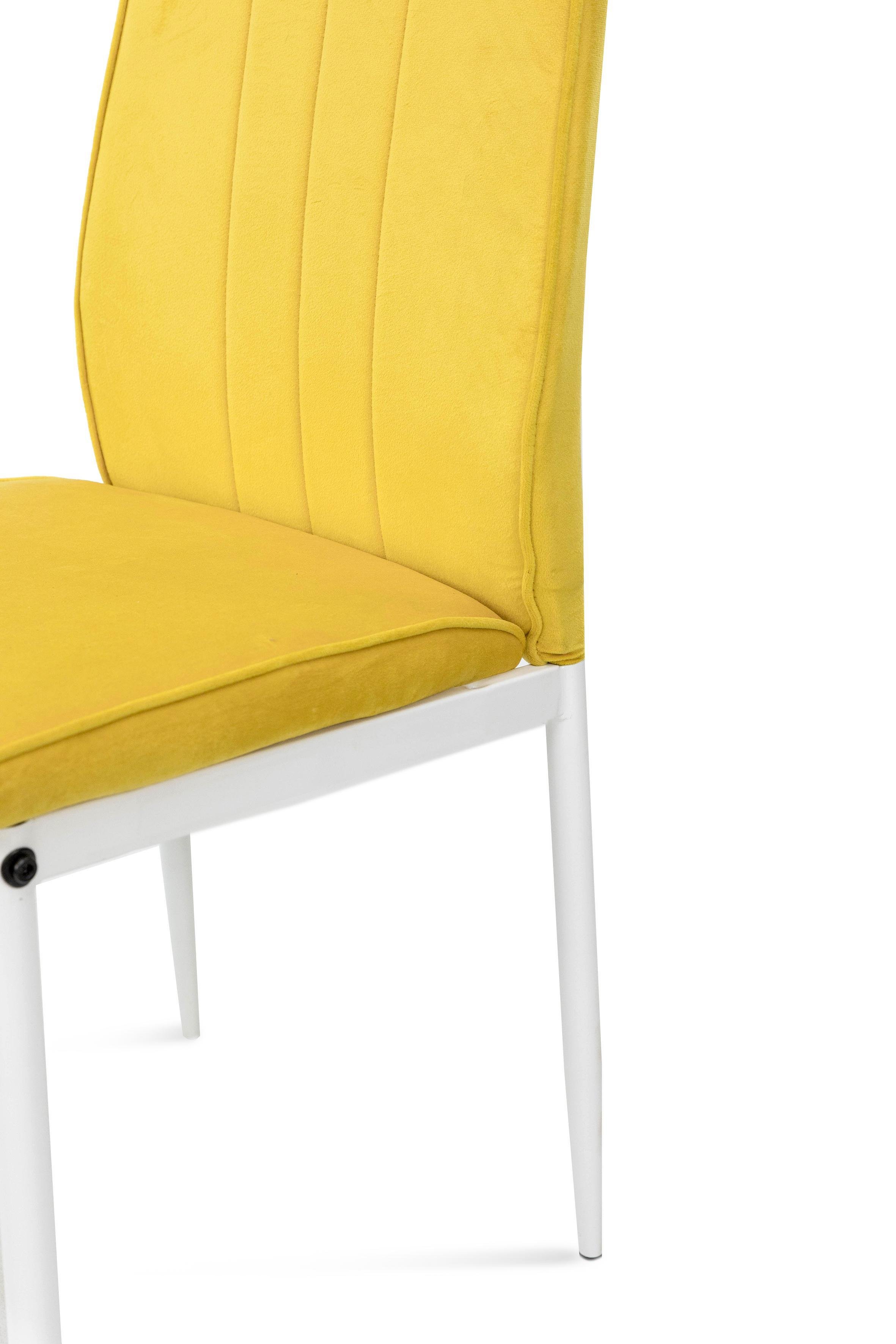 Стул для кухни и гостиной ГРЕЙС Рич 410х970х400 мм Белый/Желтый (GAА0056772) - фото 7
