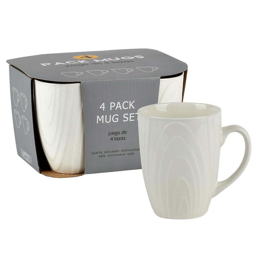 Чашки 4 шт. 360 мл White (R96384)