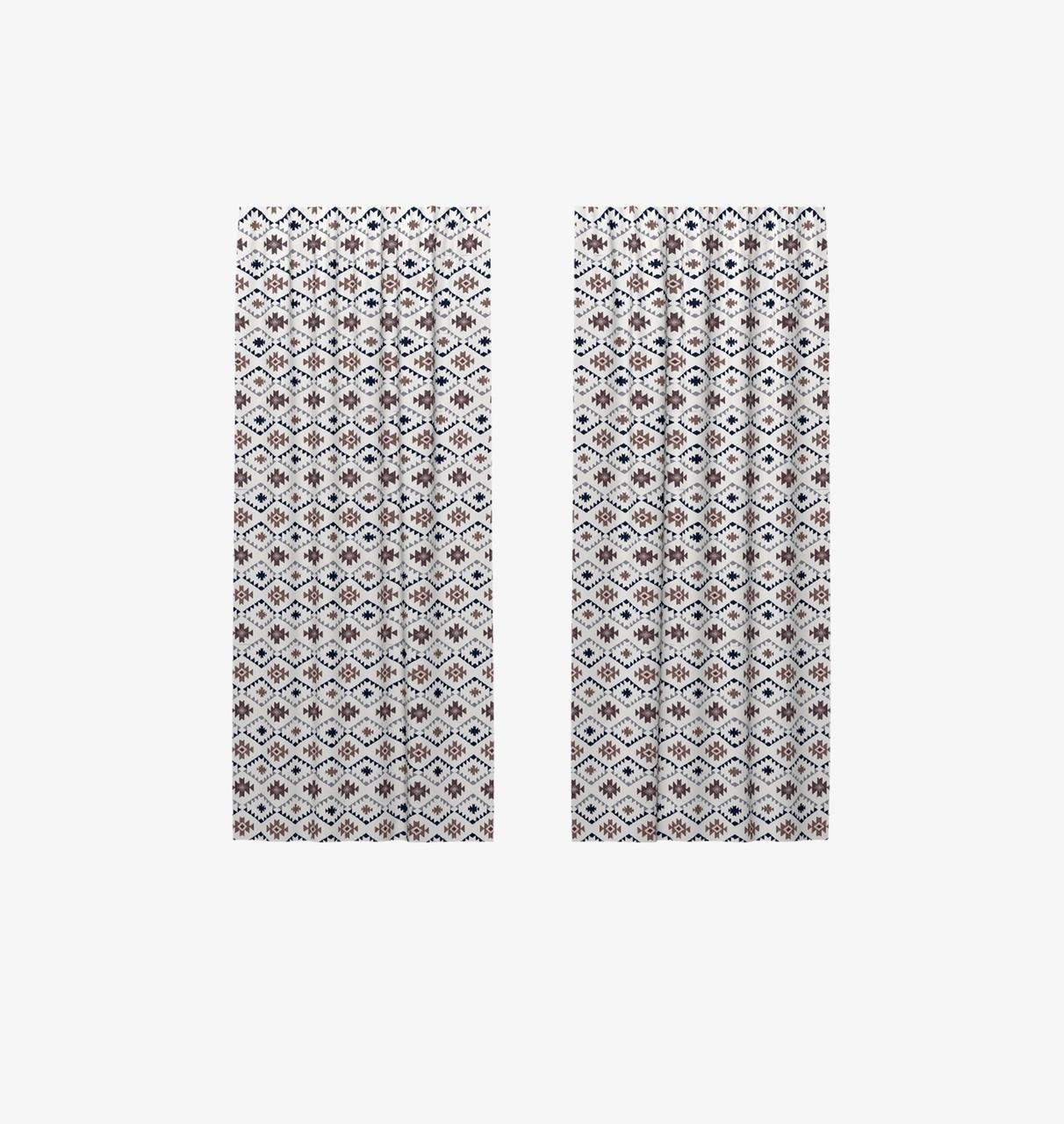 Шторы хлопковые BIG YETI Ромбы 180х270 см Grey (061591v3) Шторы хлопковые BIG YETI Ромбы 180х270 см Grey (061591v3)