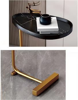 Столик журнальный деревянный с металлическим основанием Черный (JD-95-346) - фото 3 Столик журнальный деревянный с металлическим основанием Черный (JD-95-346) - фото 3