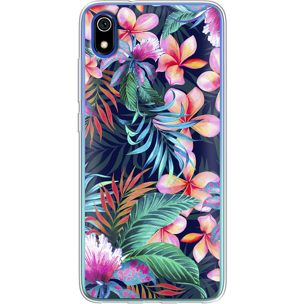 Чохол Boxface Xiaomi Redmi 7A flowers in the tropics Прозорий силікон (37400-up1971-37400)