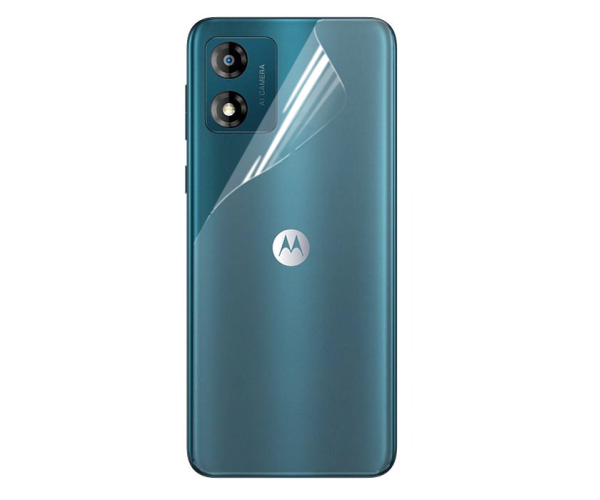 Пленка противоударная гидрогелевая Hydrogel Film для Motorola Moto E13 на заднюю панель Transparent